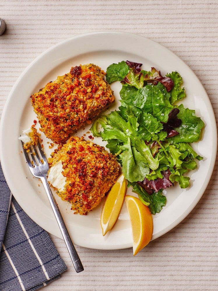 Stuffing-Crusted Fish